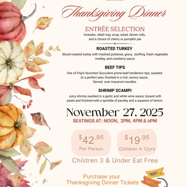 Thanksgiving Dinner Ticket