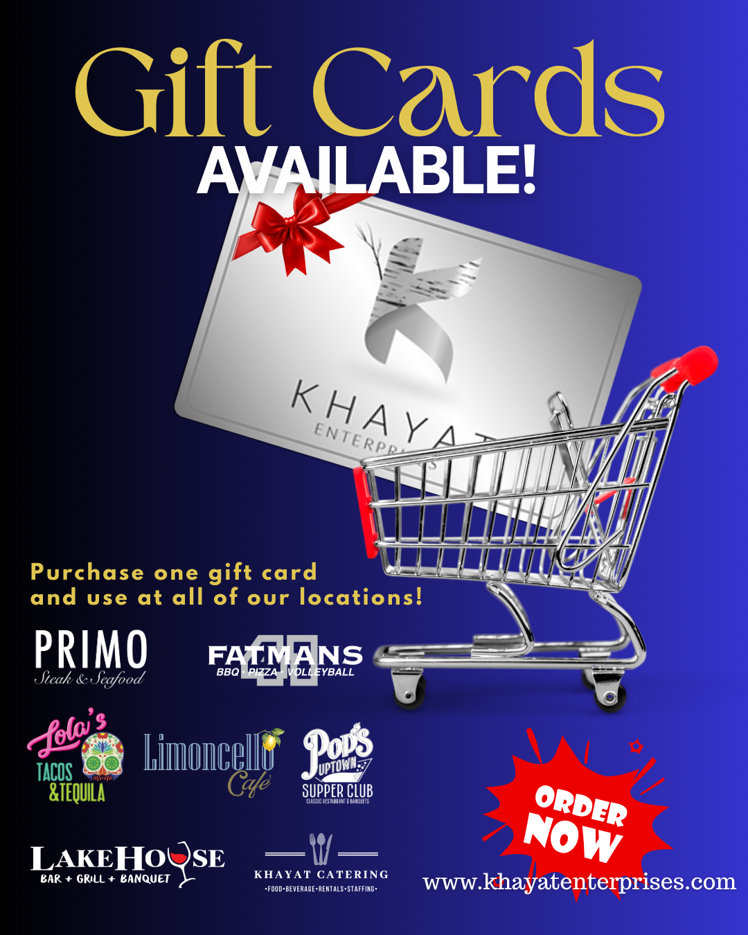 Khayat Enterprises Gift Cards